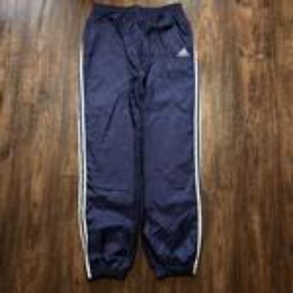 Adidas Trackpants 90s Vintage Navy Blue with White 3-Stripes – Size XL - Picture 5 of 5